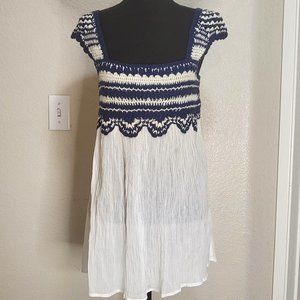 Calypso St. Barth Crochet Blouse Size M